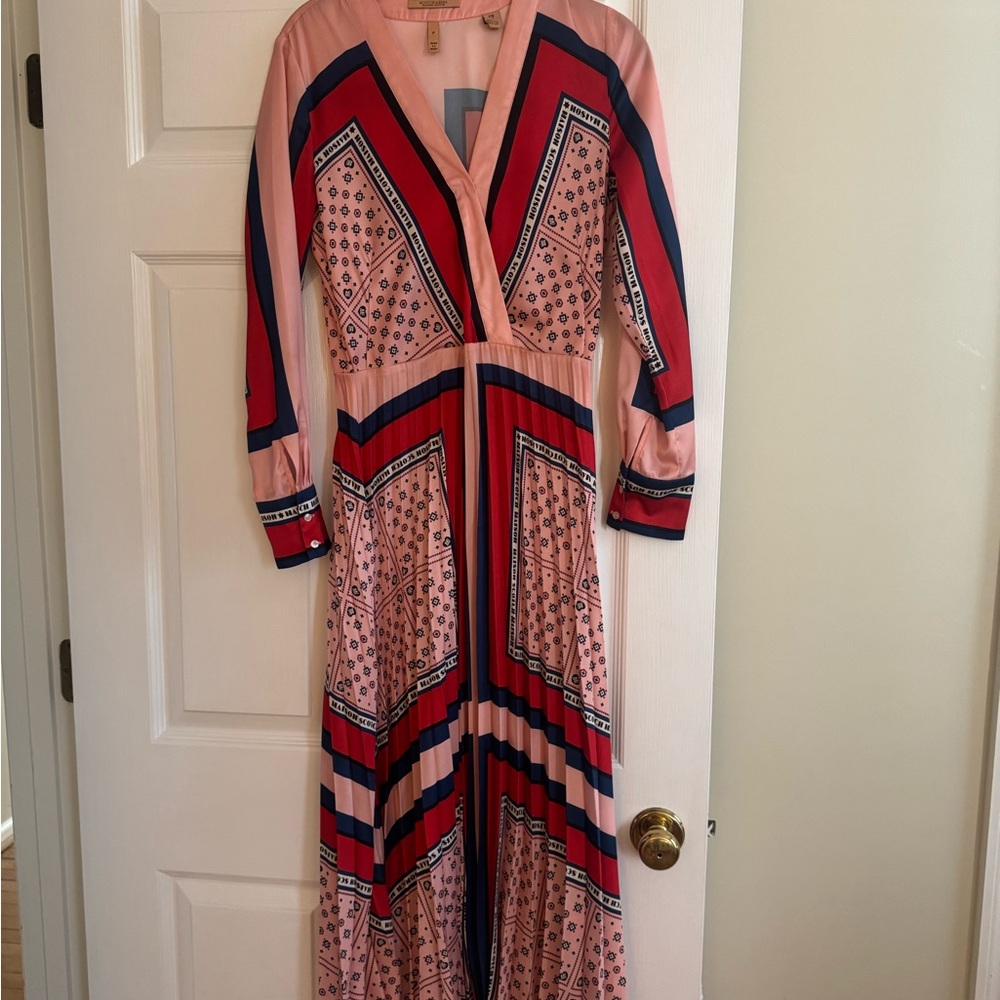 Scotch & Soda Pink and Blue Patterned Maxi Dress
